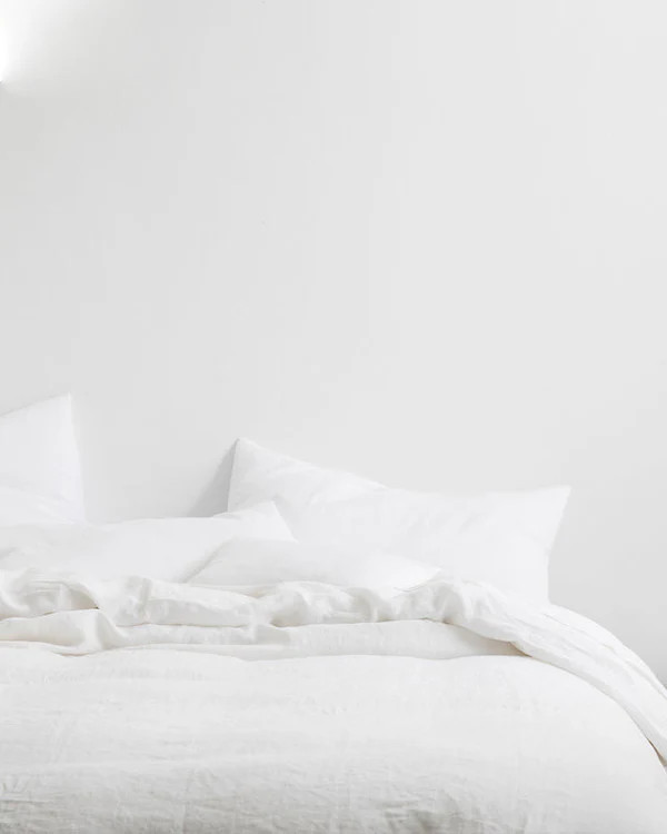 EUROPEAN LINEN SHEET SET | Off-White Palette