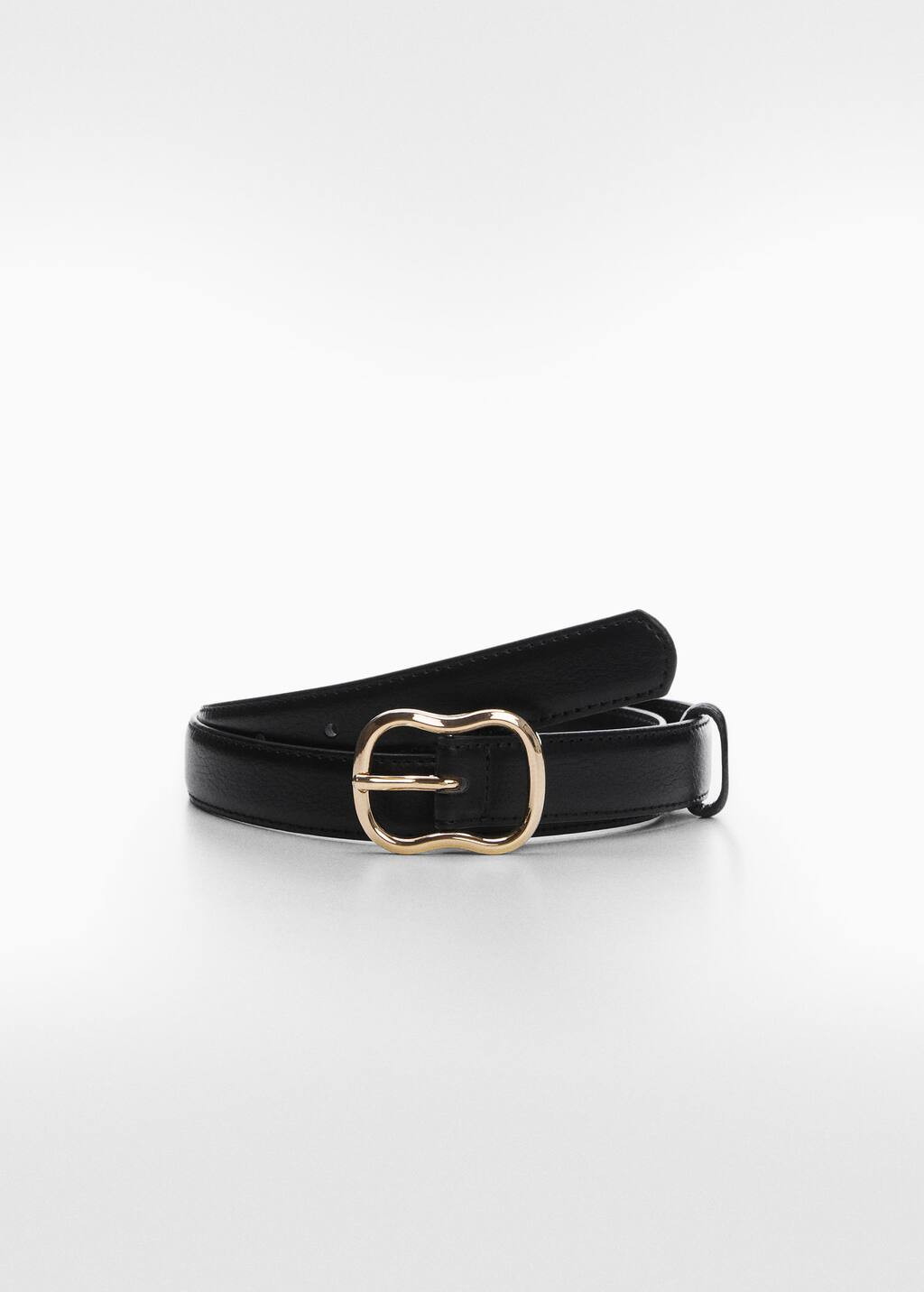 Crocodile-effect belt | MANGO (US)
