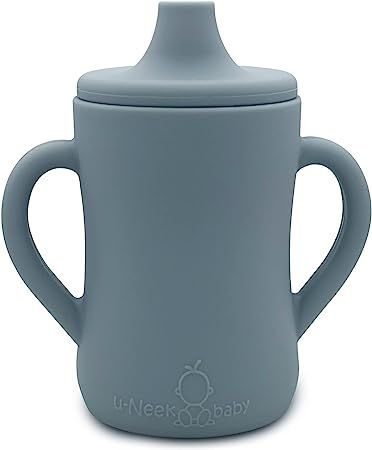 U-Neek baby Silicone Sippy Cup for Baby 6+ Months | Two Non Slip Handle Learner Cup for Toddlers ... | Amazon (US)