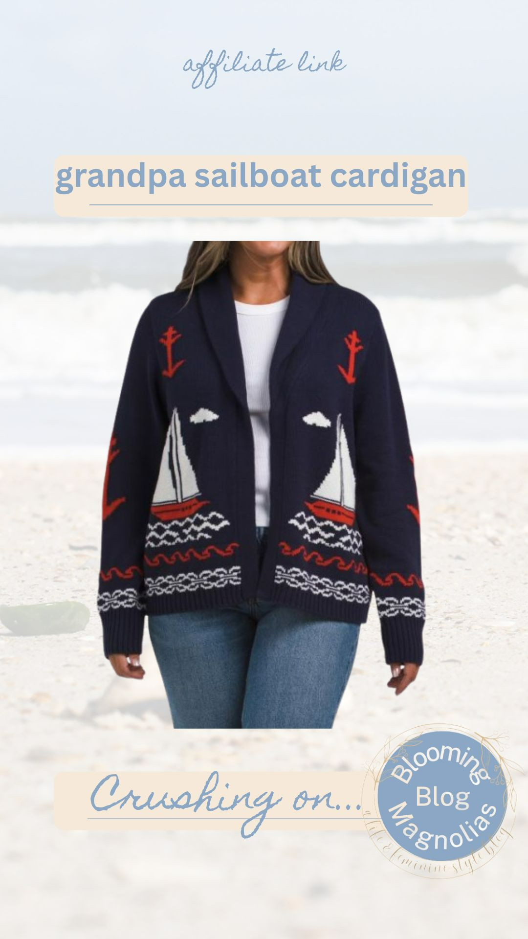 This grandpa sailboat cardigan is only $25 and selling fast! 

 