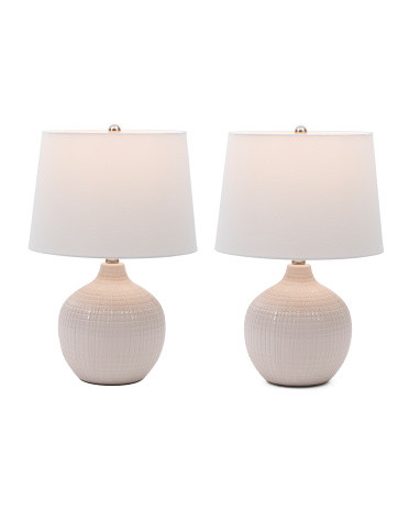 Set Of 2 Ceramic Table Lamps | TJ Maxx