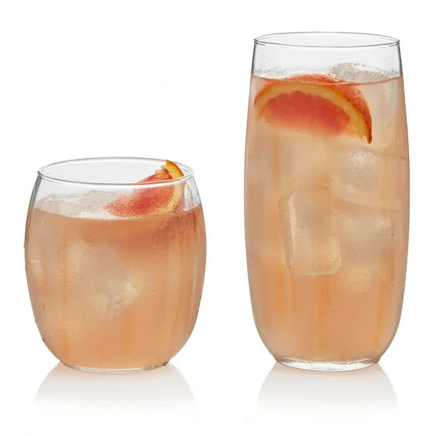 Libbey Samba 16-Piece Tumbler and Rocks Glass Set - Walmart.com | Walmart (US)