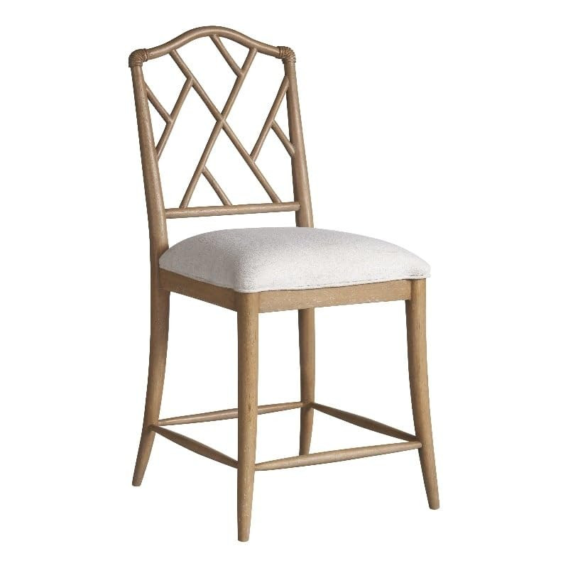 Universal Furniture Set of 2 Solid Wood Chippendale Counter Stools in Tan Finish | Amazon (US)