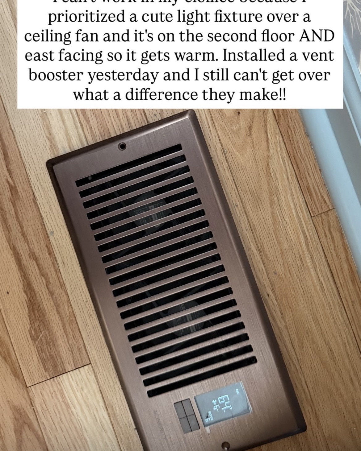 🥵 Heat wave essential: This vent booster is a GAME-CHANGER. You can install it to floor or ceiling vents and just need a plug nearby. Works for AC in the summer and heat in the winter!

#LTKHome #LTKSeasonal