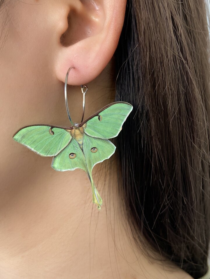 Fairycore Moth Drop Earrings | SHEIN