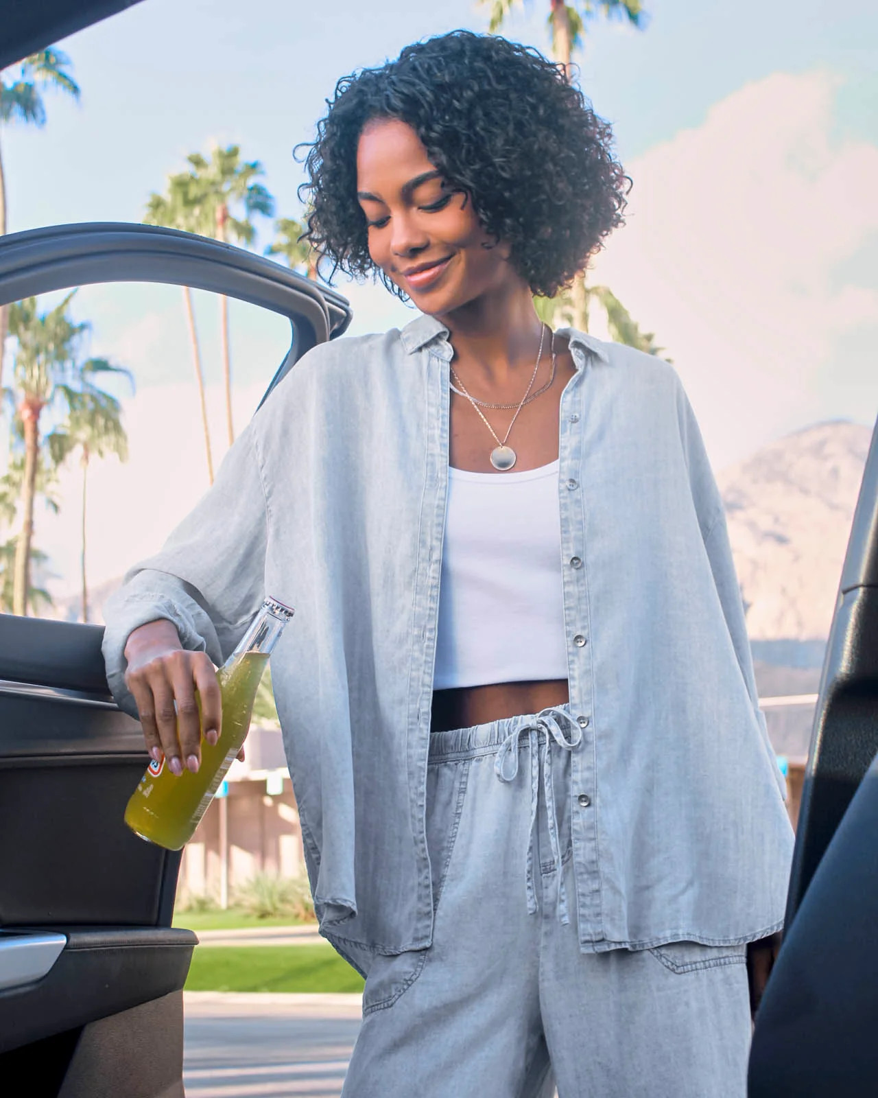 Bleached Indigo Button Down | Splendid