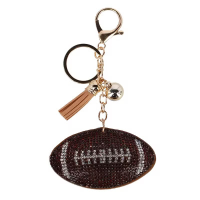 CTM Women's Glittering Football Sports Bag Charm | Target