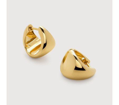 Tapered Small Hoop Earrings | Monica Vinader (US)