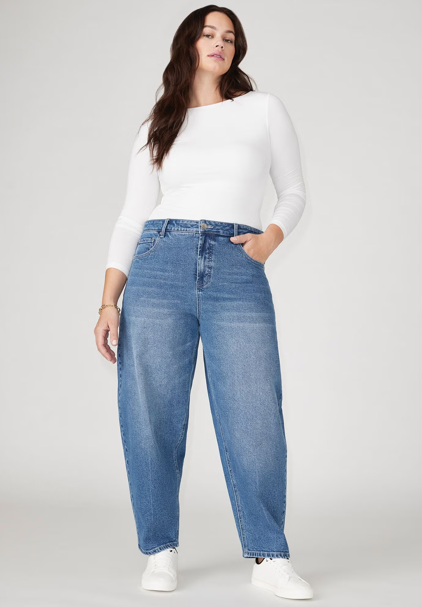The Barrel Leg Jean | Eloquii