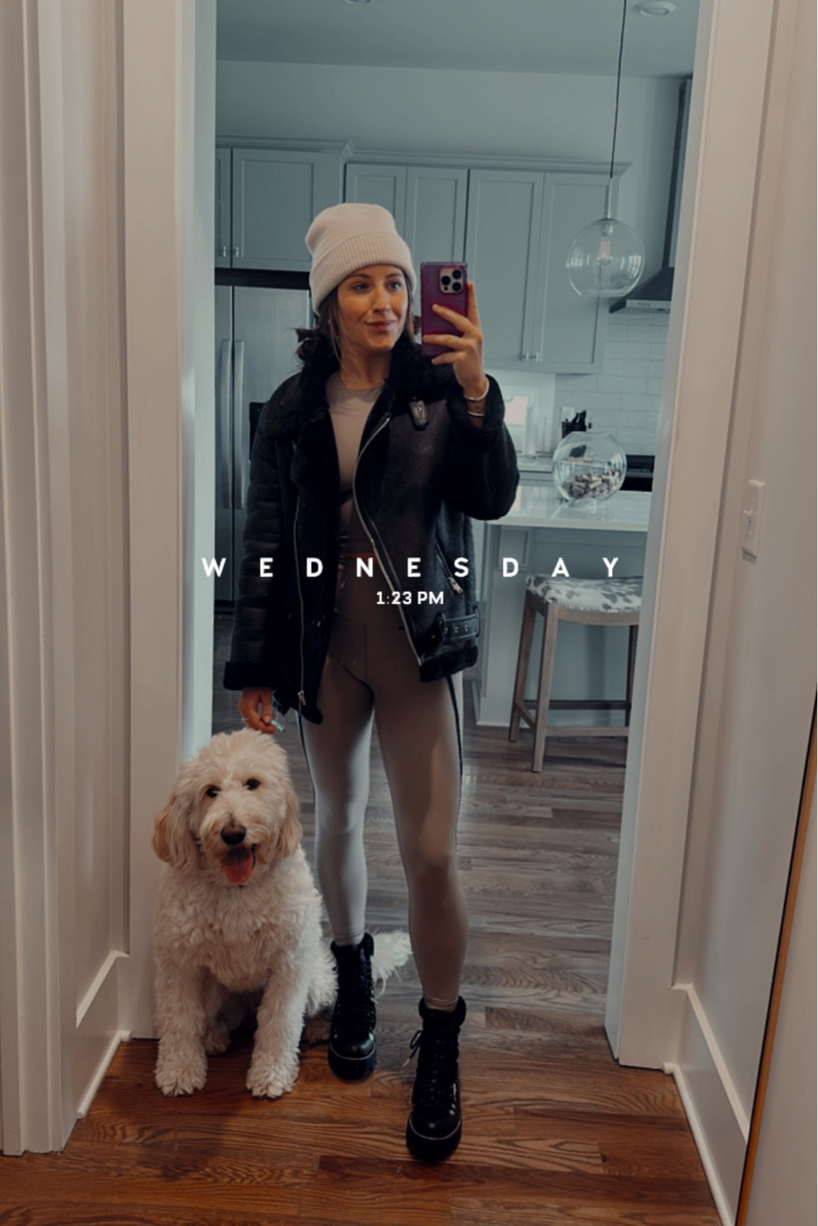 Athleisure is in! winter style, Abercrombie, cold weather style
