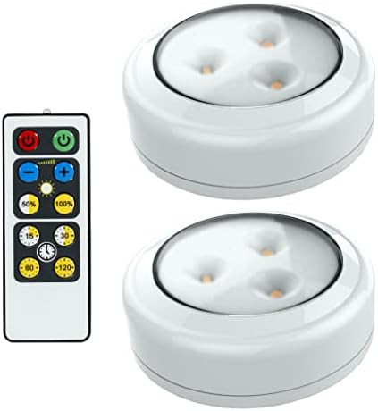 Brilliant Evolution LED Lights 2 Pack with Remote | Wireless LED Under Cabinet Lighting | Under C... | Amazon (US)