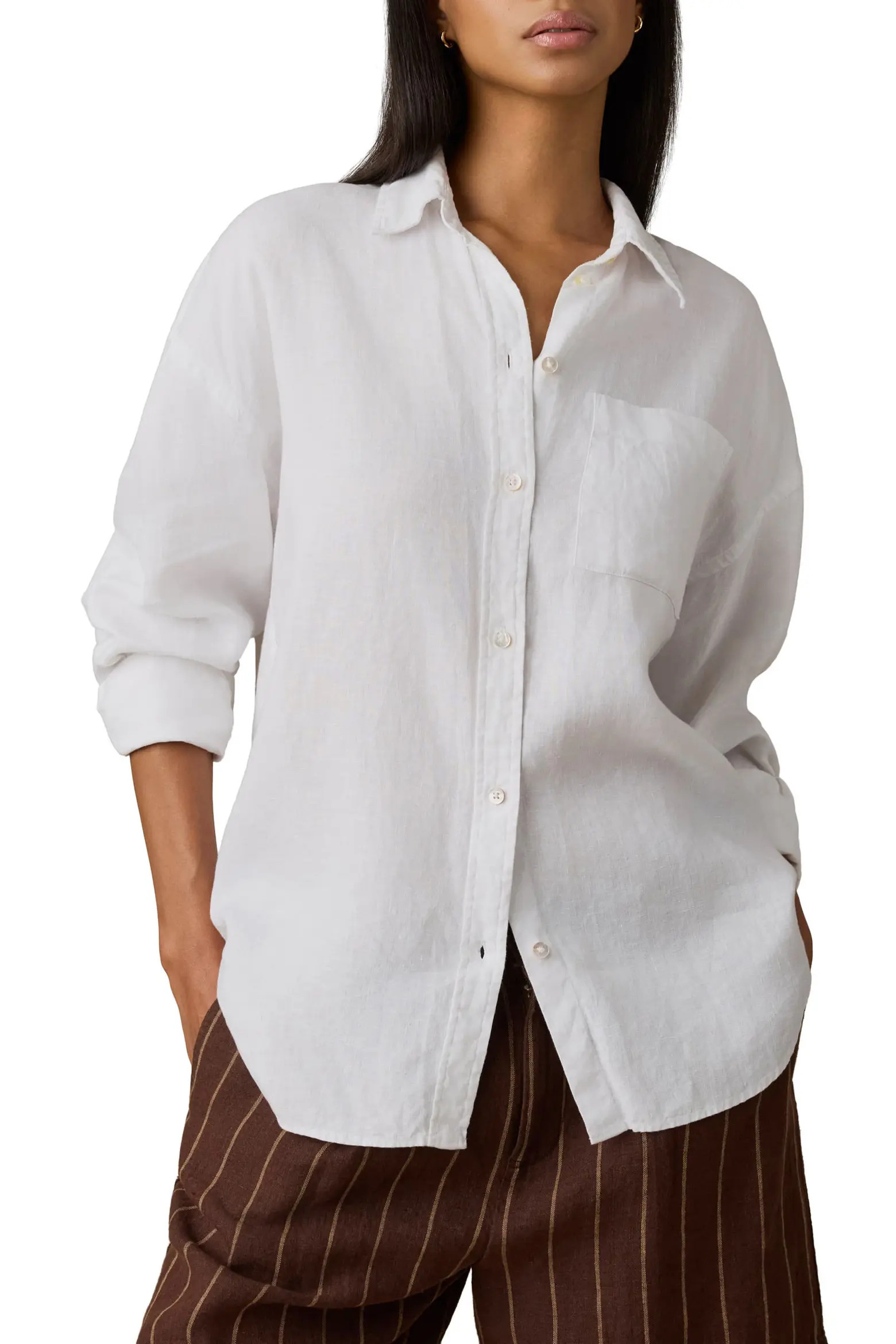 Laguna Linen Button-Up Shirt (Women) | Nordstrom | Nordstrom
