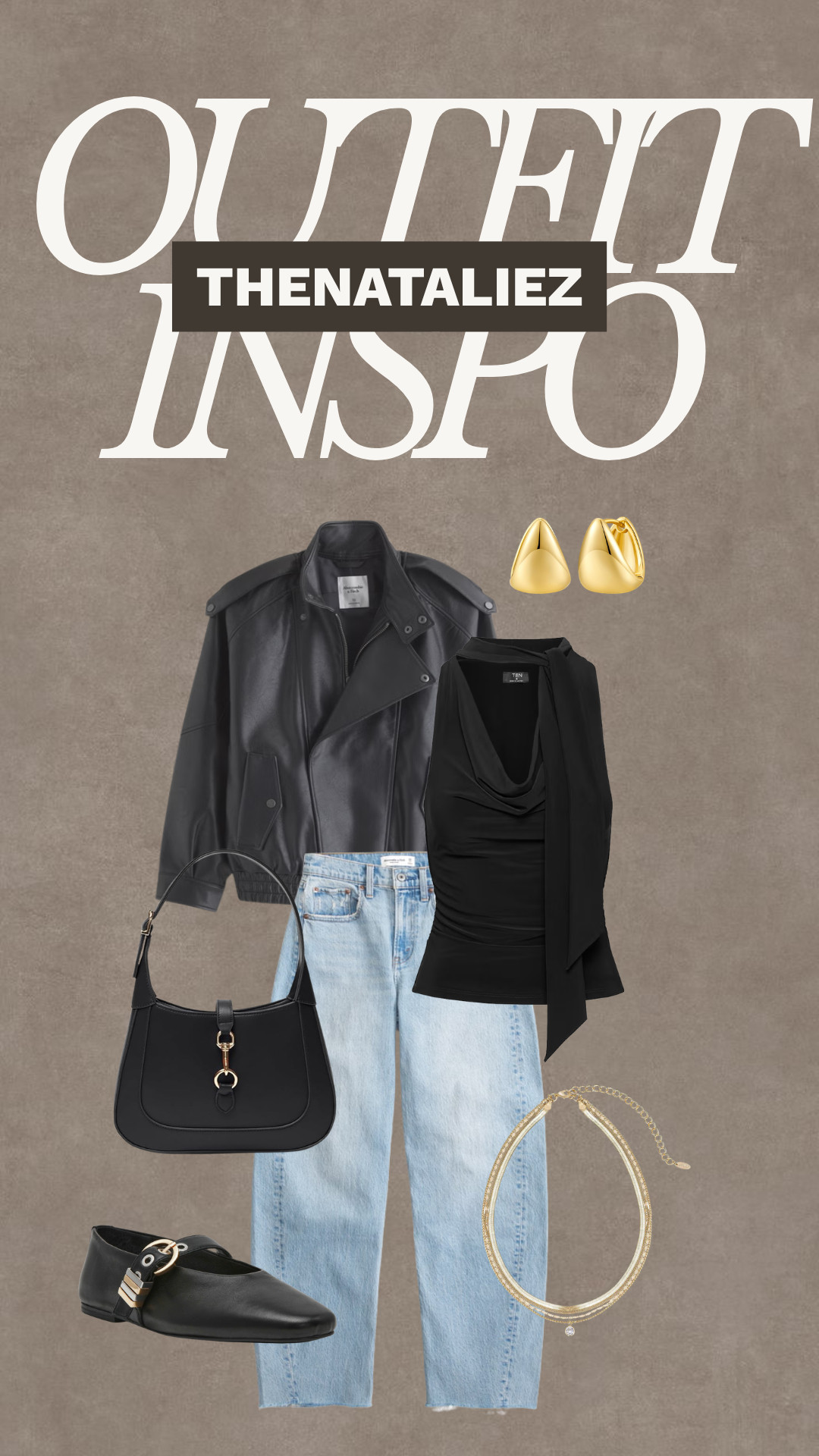 Outfit Inspo for spring with oversized black leather jacket. 

 #LTKootd #LTKSeasonal #LTKU