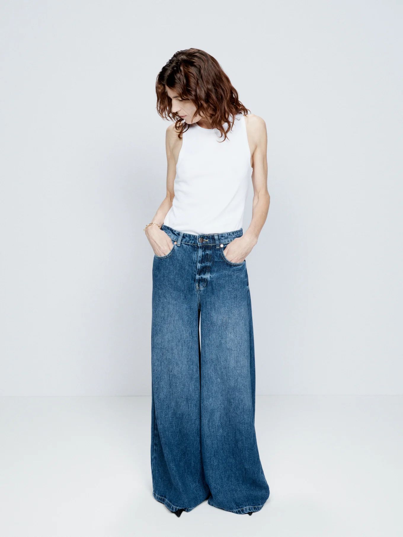 Stride lyocell wide-leg jeans | Matches (UK)