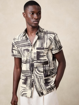 Washed Cotton Poplin Shirt | Banana Republic (US)