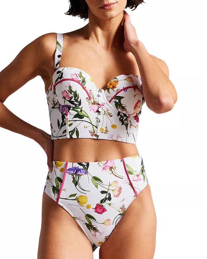Royella Floral Print Longline Bikini Top | Bloomingdale's (US)