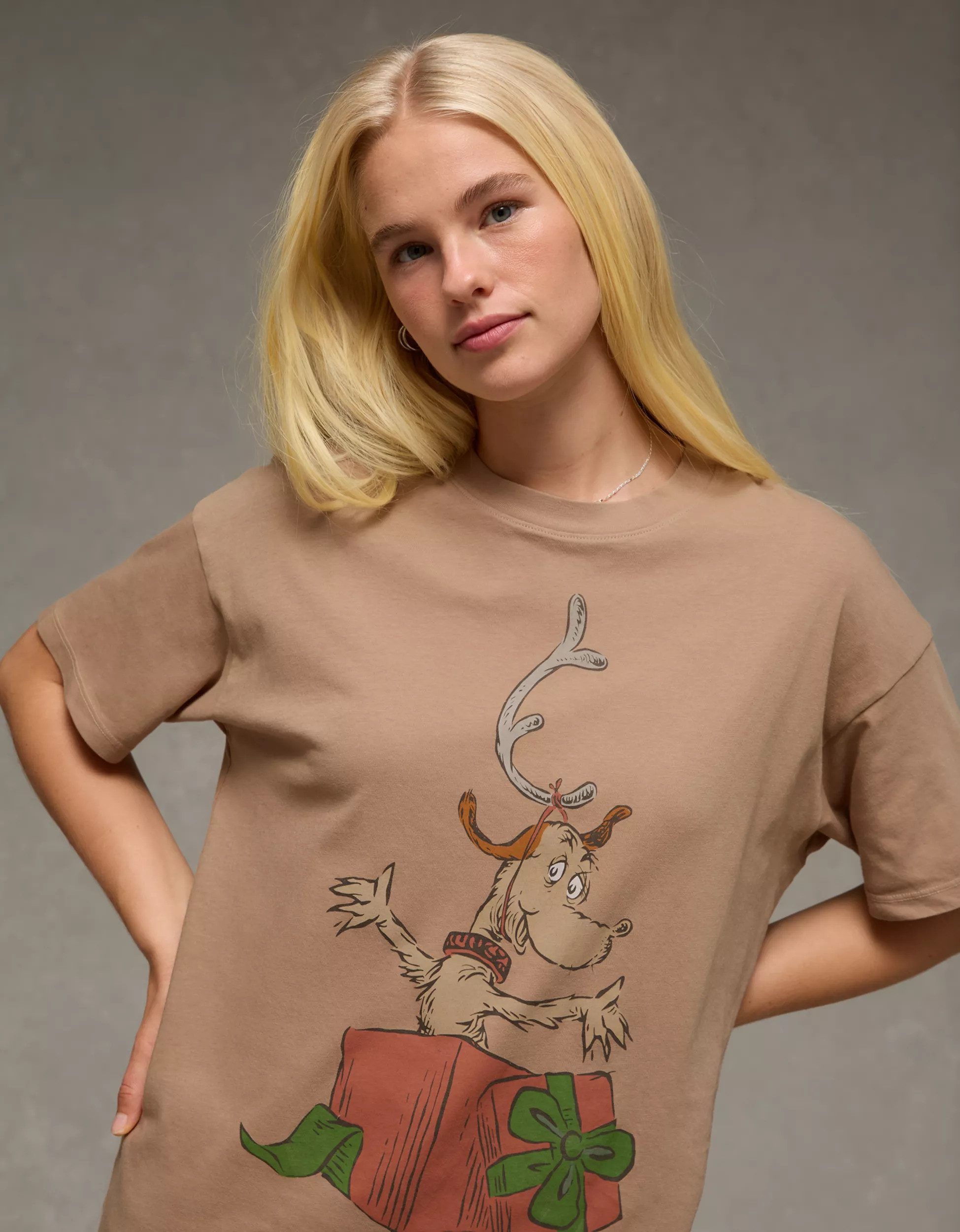AE Grinch Relaxed Graphic T-Shirt | American Eagle Outfitters (US & CA)