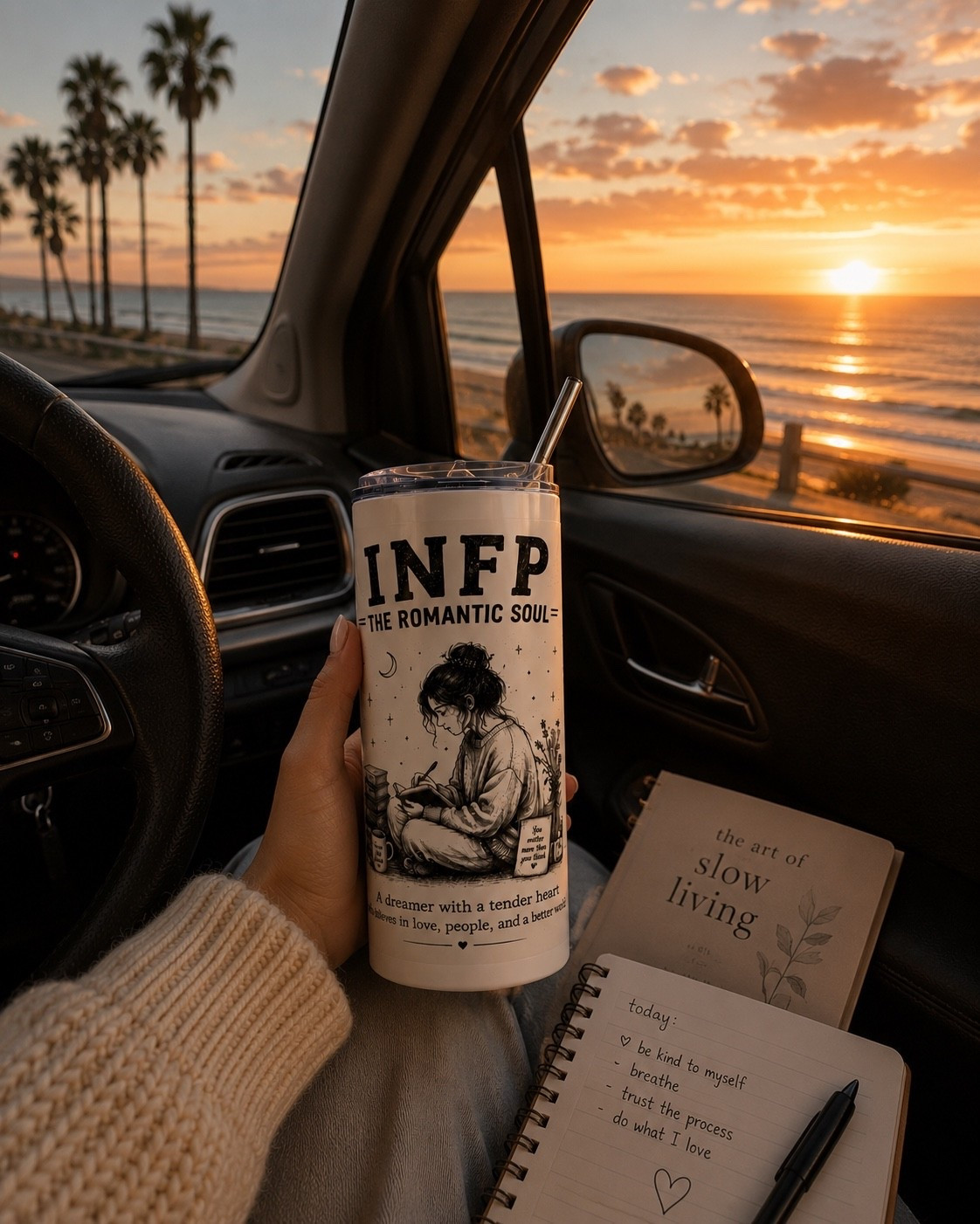 ☕💜 For the dreamers, romantics, and deep thinkers.
This INFP-inspired tumbler is perfect for cozy coffee mornings, journaling sessions, road trips, and quiet moments of reflection. Made from durable stainless steel and designed to keep your favorite drink hot or cold while adding a little personality to your day.
✨ Perfect for:
• INFPs & introverts
• Book lovers
• Writers & journalers
• Coffee & tea lovers
• MBTI fans

A thoughtful gift for anyone who feels deeply and dreams big.

#LTKFinds #CoffeeLover #INFP #MBTI

#LTKgiftguide #LTKtravel
