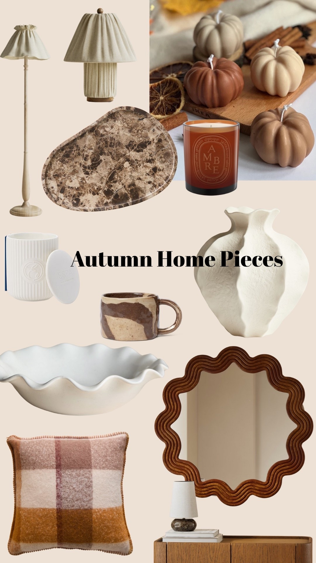 Autumn home. Pumpkin candles, marble tray, autumn cushions

#LTKuk #LTKhome #LTKautumn