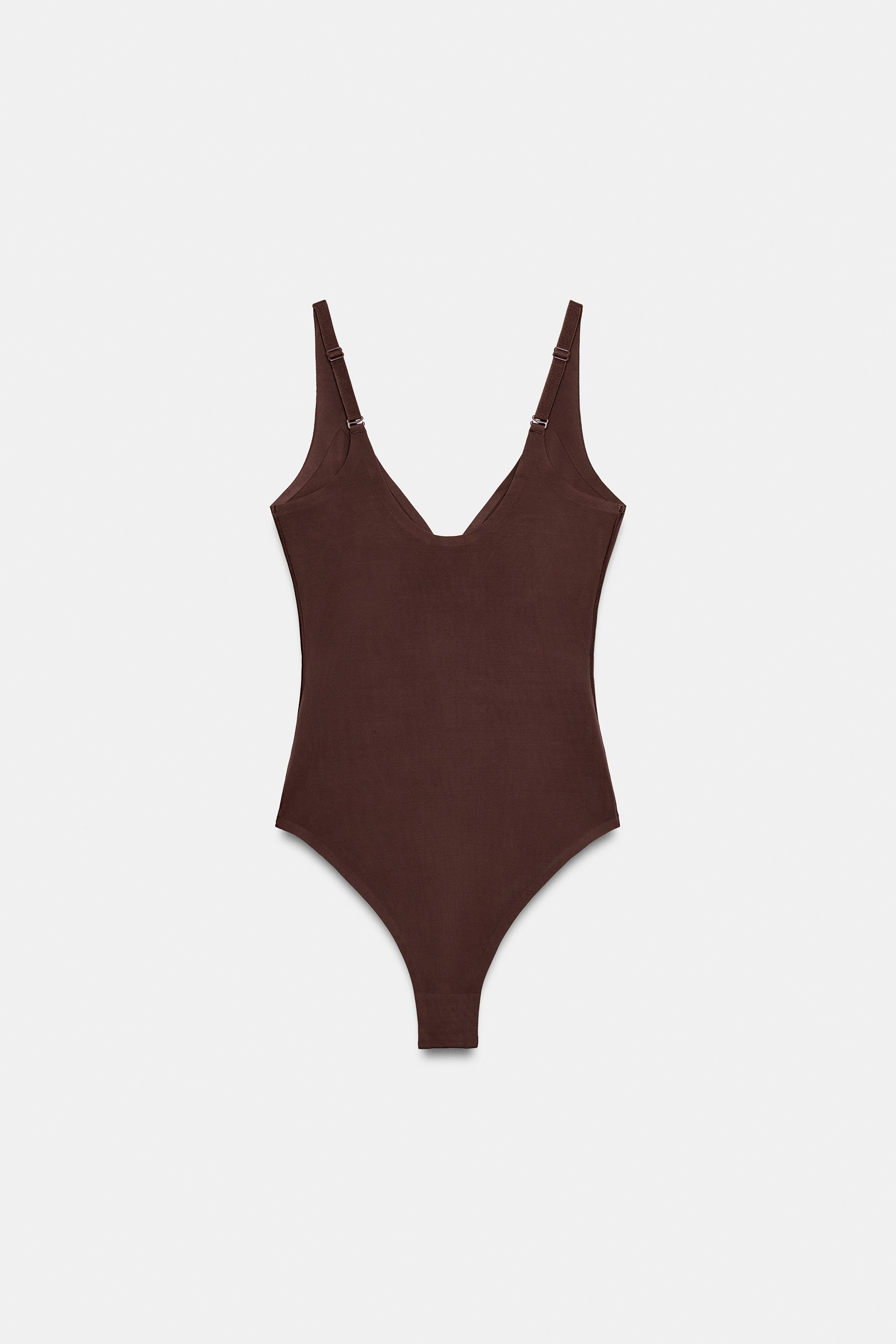 POLYAMIDE BLEND BODYSUIT | Zara UK