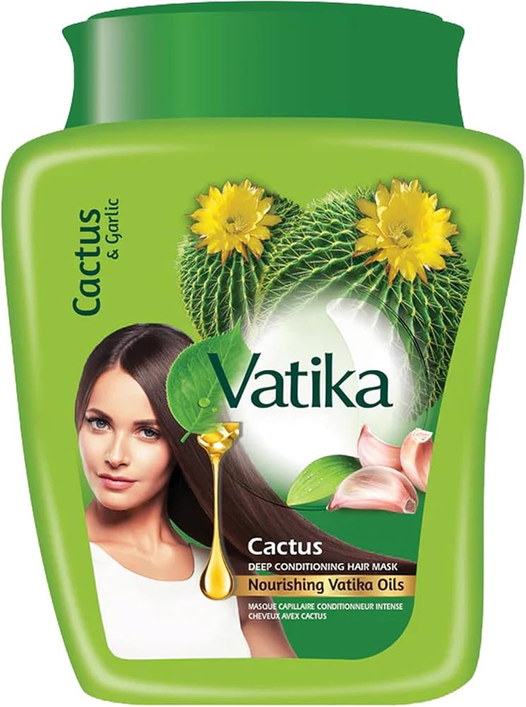 Dabur Vatika Naturals Hair Mask - Intensive Moisturizing Solution with Natural Ingredients - Revi... | Amazon (US)