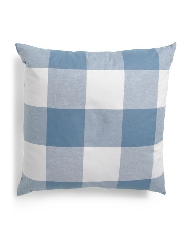 22x22 Oversized Gingham Pillow | Cotton | Marshalls