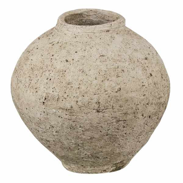 White Ceramic Vase, 6.5", Neutral, sold by At Home | At Home