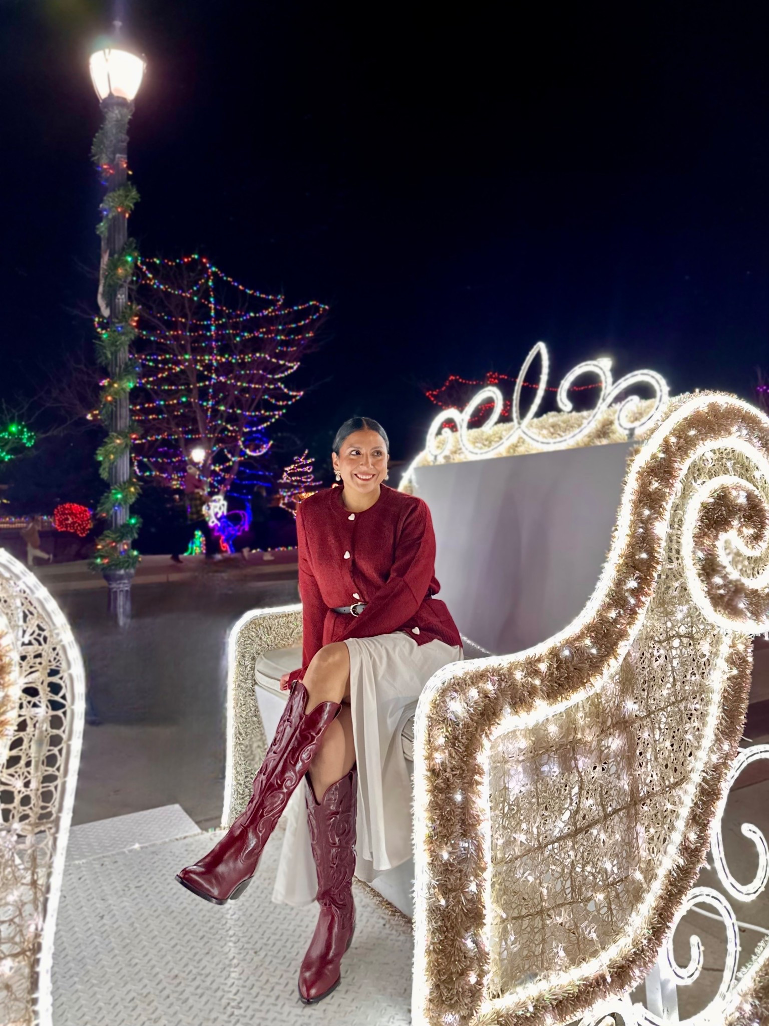 Obsessed with this combo!!!! 
Wearing the sweater size small, boots fit very true to size, if want to wear with a thick sock, size up 

#LTKSeasonal #LTKOver40 #LTKCyberWeek