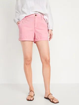 High-Waisted OGC Chino Shorts for Women -- 3.5-inch | Old Navy (US)