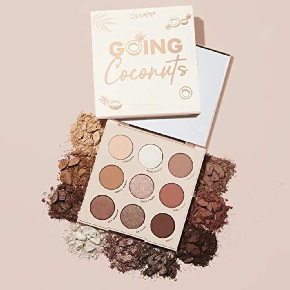 Colourpop Going Coconuts Pressed Powder Eyeshadow Palette, Super Wearable Palette of 9 Neutrals, ... | Walmart (US)