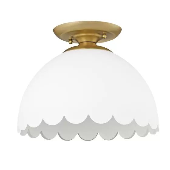 Dorinda 9 Inch Semi Flush Mount by Golden Lighting | 1800 Lighting