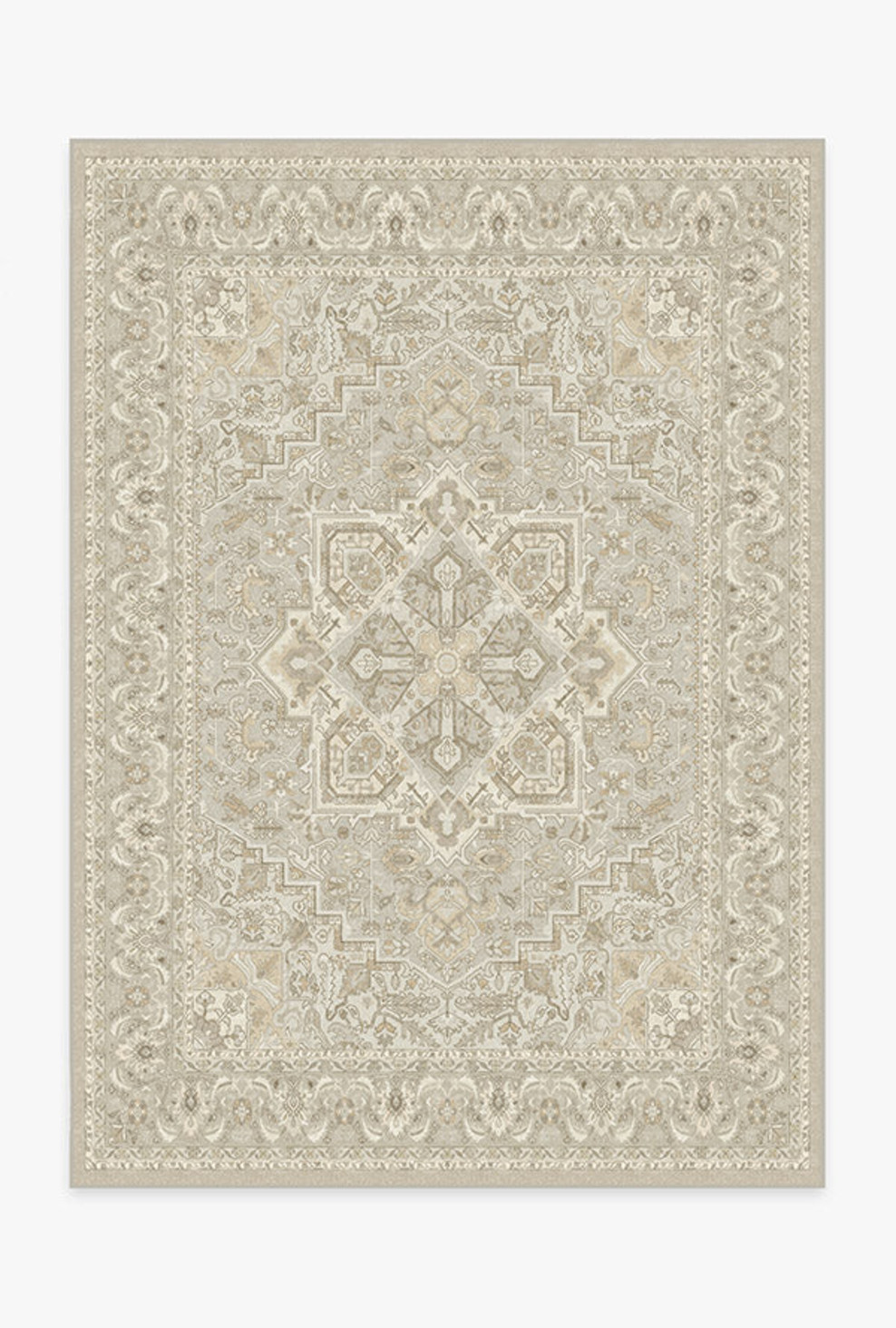 Hendesi Heriz Cream Rug | Ruggable