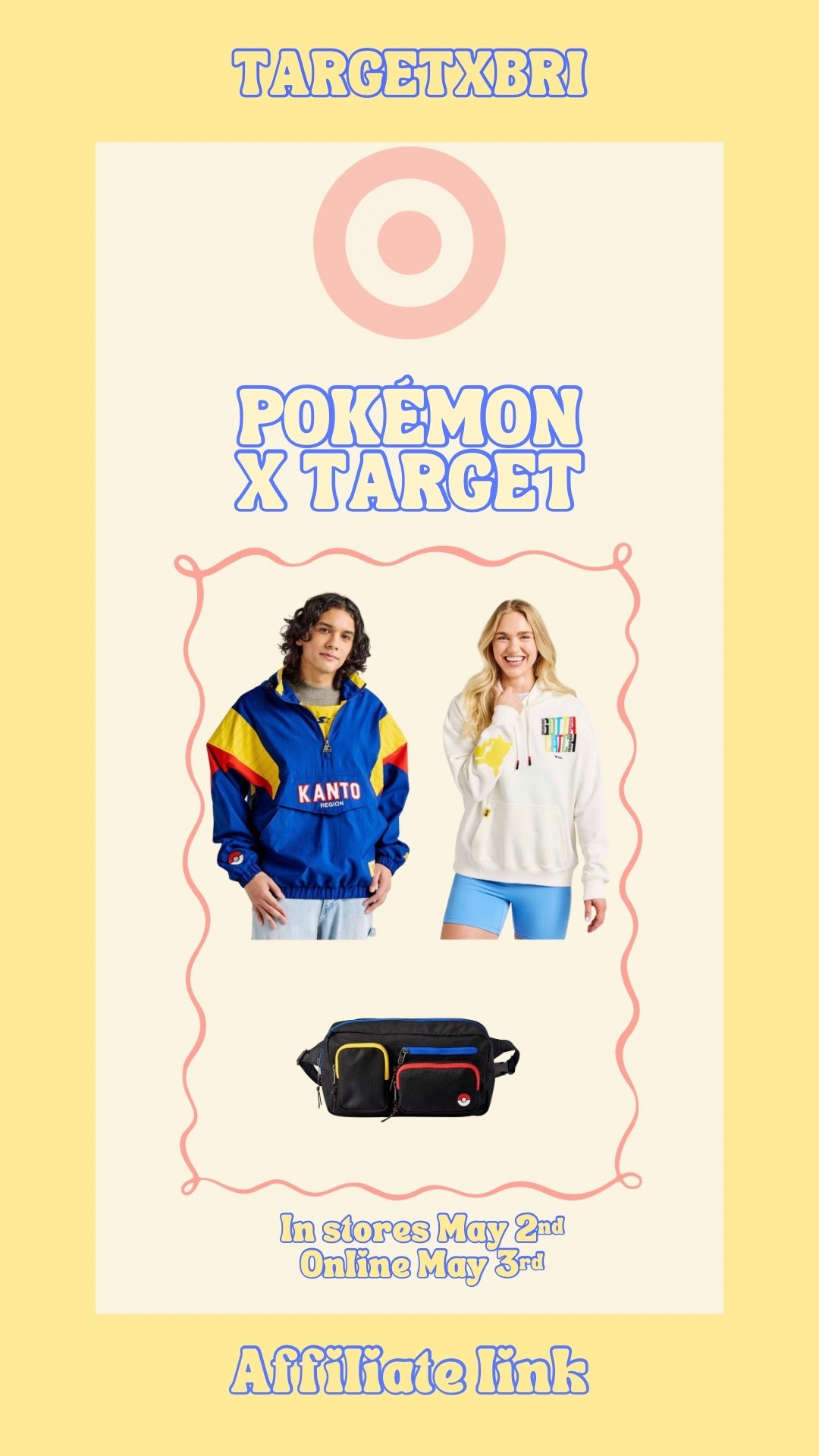 Pokémon x Target is coming! Drop 1: In stores May 2nd & Online May 3rd at 8AM CST 💙 Linking just a few things — much more online! @Target 