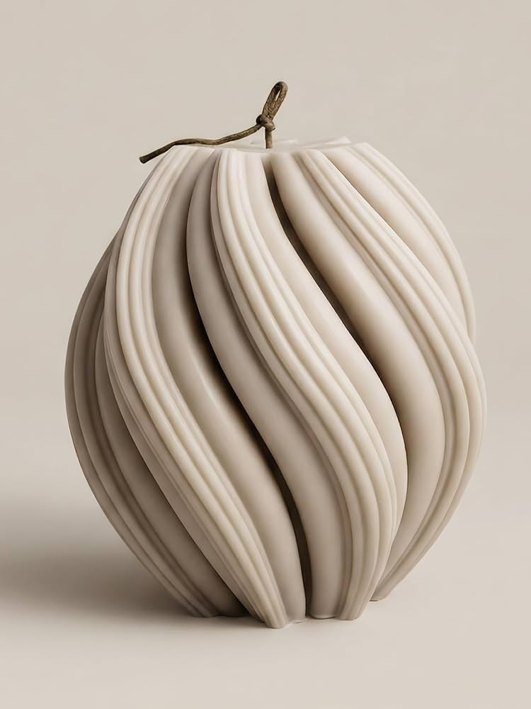 LAWA Swirl Candle - Beautiful Handmade Pillar Soy Wax Twirl Elegant Bubble Aesthetic Candle House... | Amazon (US)