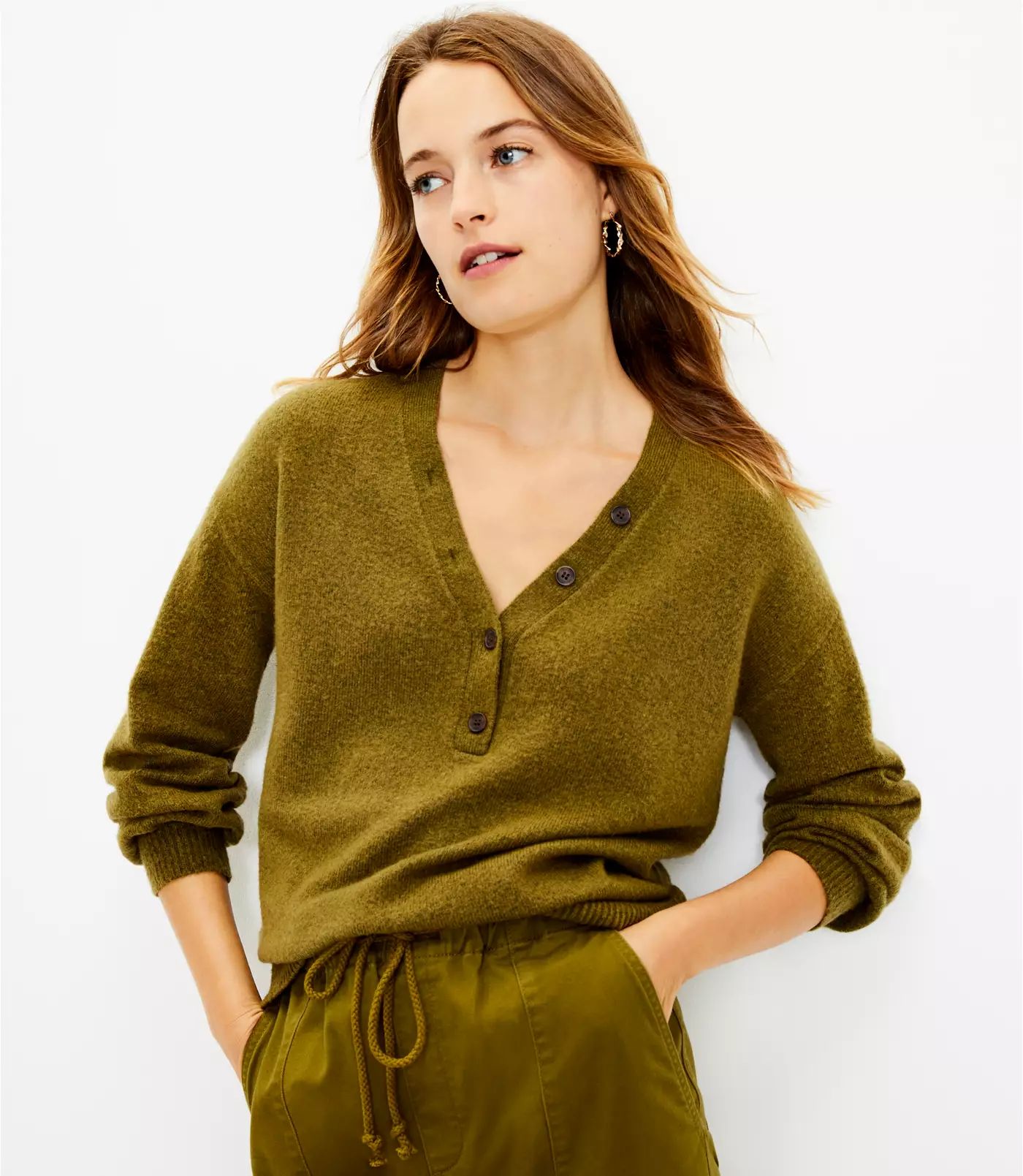 Henley Sweater | LOFT