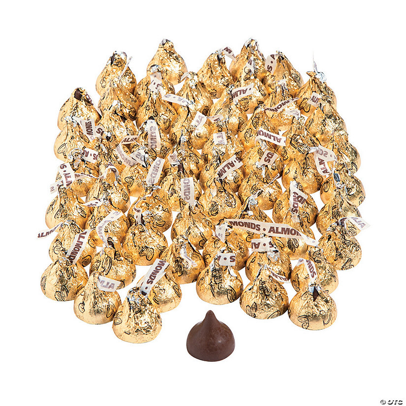 Bulk 375 Pc. Gold Almond Hershey’s® Kisses® Chocolate Candy | Oriental Trading Company