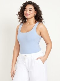 Double-Layer Scoop-Neck Tank Top | Old Navy (US)