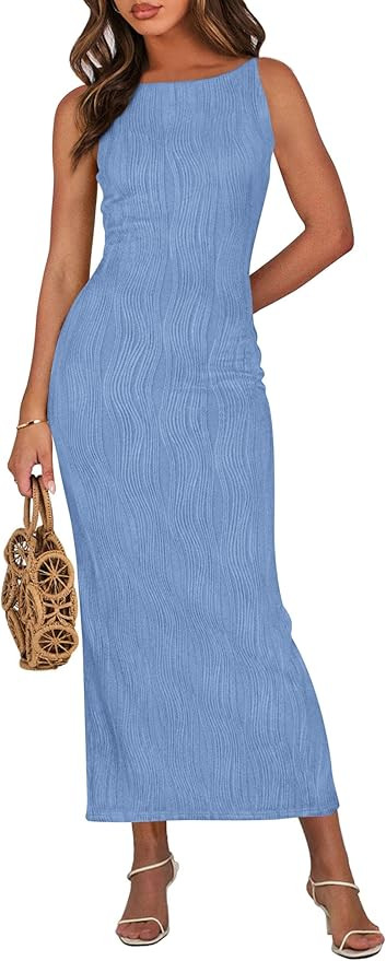 PRETTYGARDEN Womens Maxi Dress 2025 Spring Long Wedding Guest Dresses Resort Wear Vacation Casual... | Amazon (US)