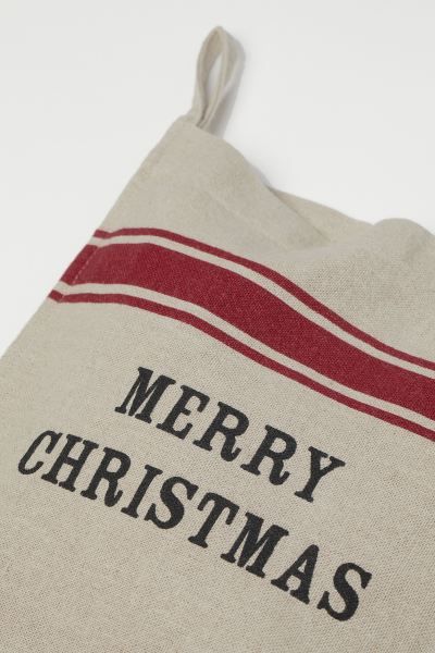 Linen-blend Christmas Stocking | H&M (US + CA)
