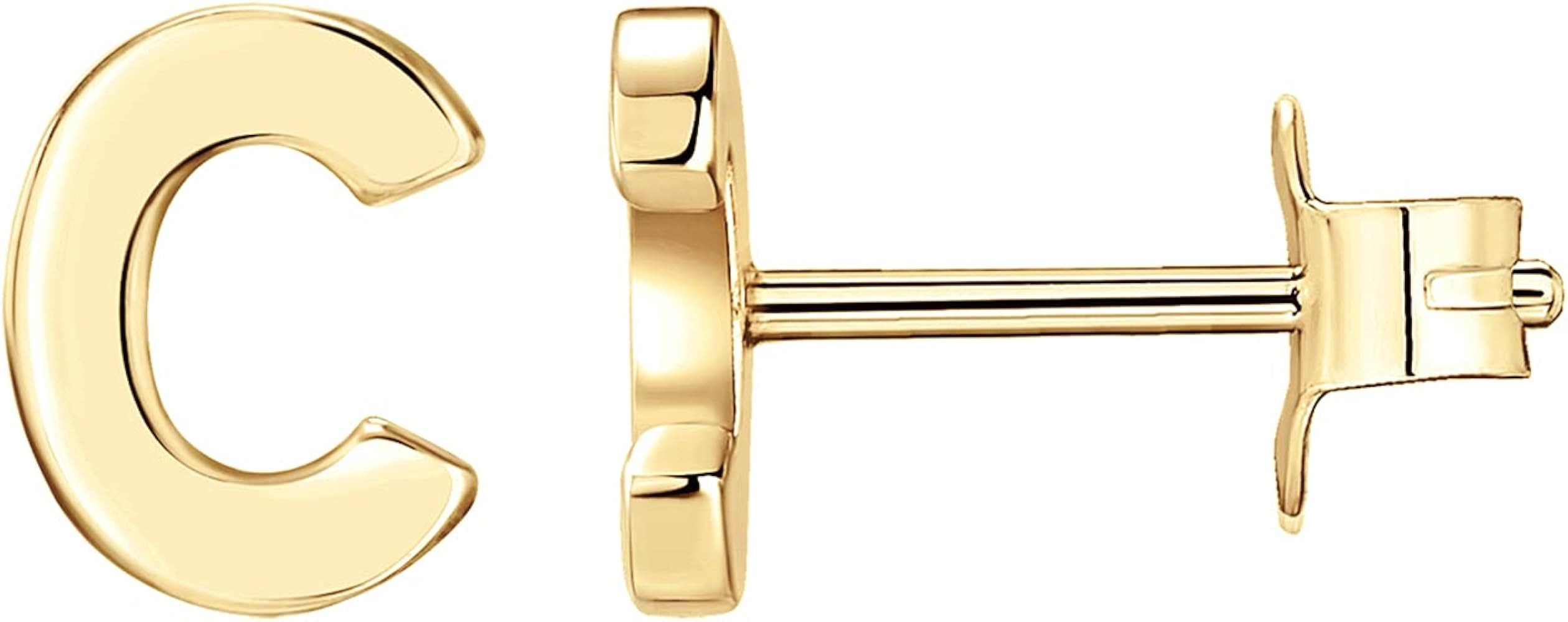 PAVOI 14K Gold Plated 925 Sterling Silver Alphabet Letter Earrings - Personalized Initial Earring... | Amazon (US)