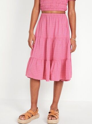 Tiered Midi Skirt for Girls | Old Navy (CA)