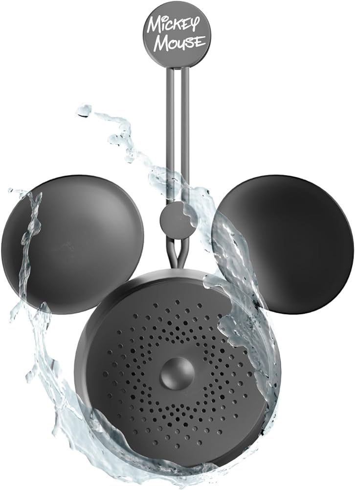 Disney Mickey Mouse Ears Bluetooth Shower Speaker with Suction Cup \u2013 Disney IPX4 Rated Water... | Amazon (US)
