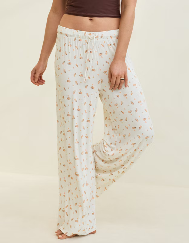 Aerie Real Soft® Rib Trouser PJ | American Eagle Outfitters (US & CA)