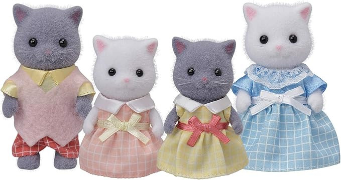 Calico Critters Persian Cat Family - Set of 4 Collectible Doll Figures for Children Ages 3+ | Amazon (US)