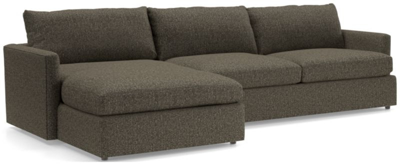 Lounge II Petite Sectional Sofa + Reviews | Crate and Barrel | Crate & Barrel