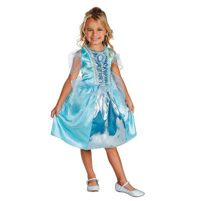 Girls' Cinderella Sparkle Classic Costume - Size 7-8 - Blue | Target