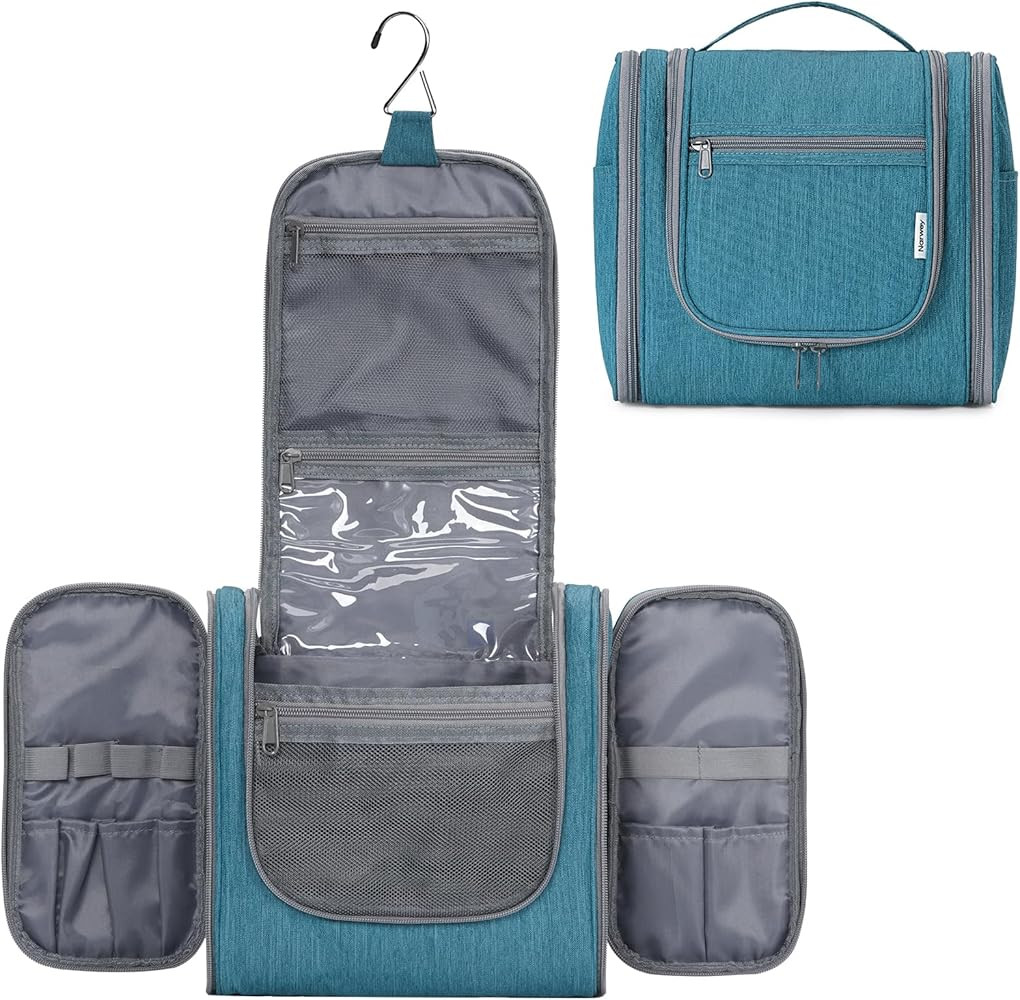 Narwey Hanging Toiletry Bag for Women Travel Makeup Bag Organizer Toiletries Bag Men for Cosmetic... | Amazon (US)