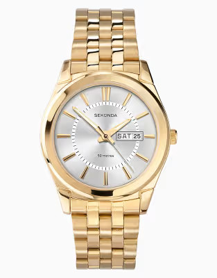 Sekonda analogue watch in gold | ASOS (Global)
