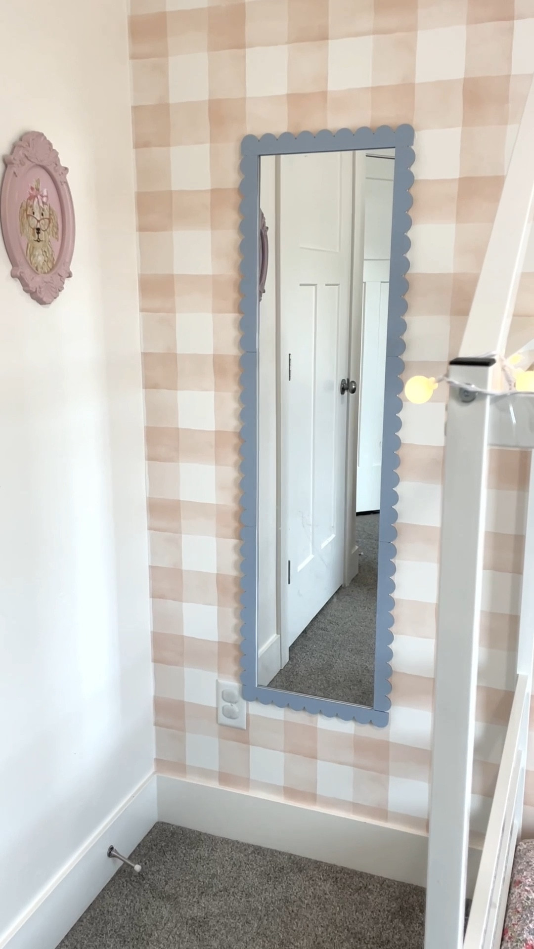 The girliest scalloped finishing touch to a basic mirror! I love the way this looks in my girls bedroom. It’s giving Anthropologie on a Wal-Mart budget 💕

#LTKHome #LTKValentine #LTKKids