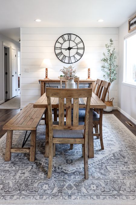 Dining room table, chairs, and bench linked! 

#LTKhome
